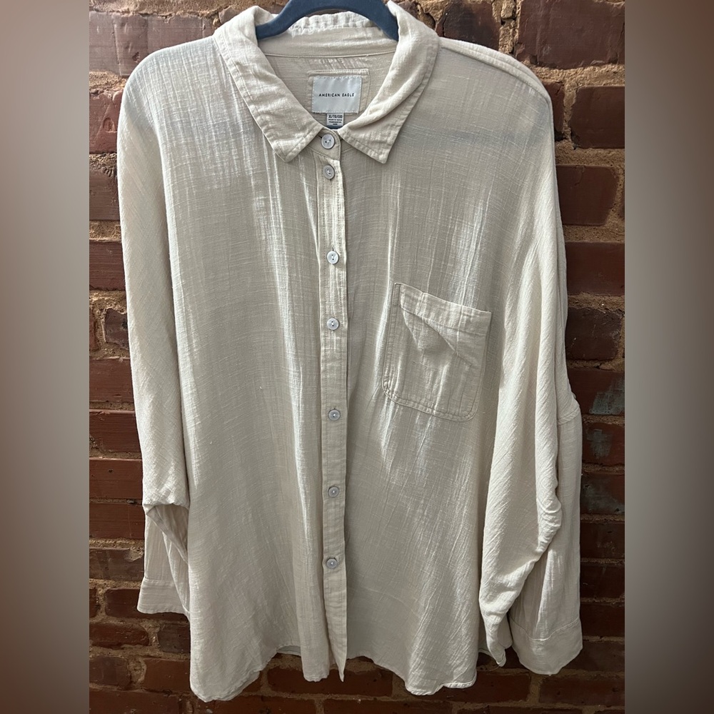 American Eagle Outfitters Gauze Shirt